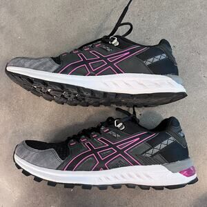 Asics Gel Citrek Black Womens running shoes size 9 athletic walking sneakers